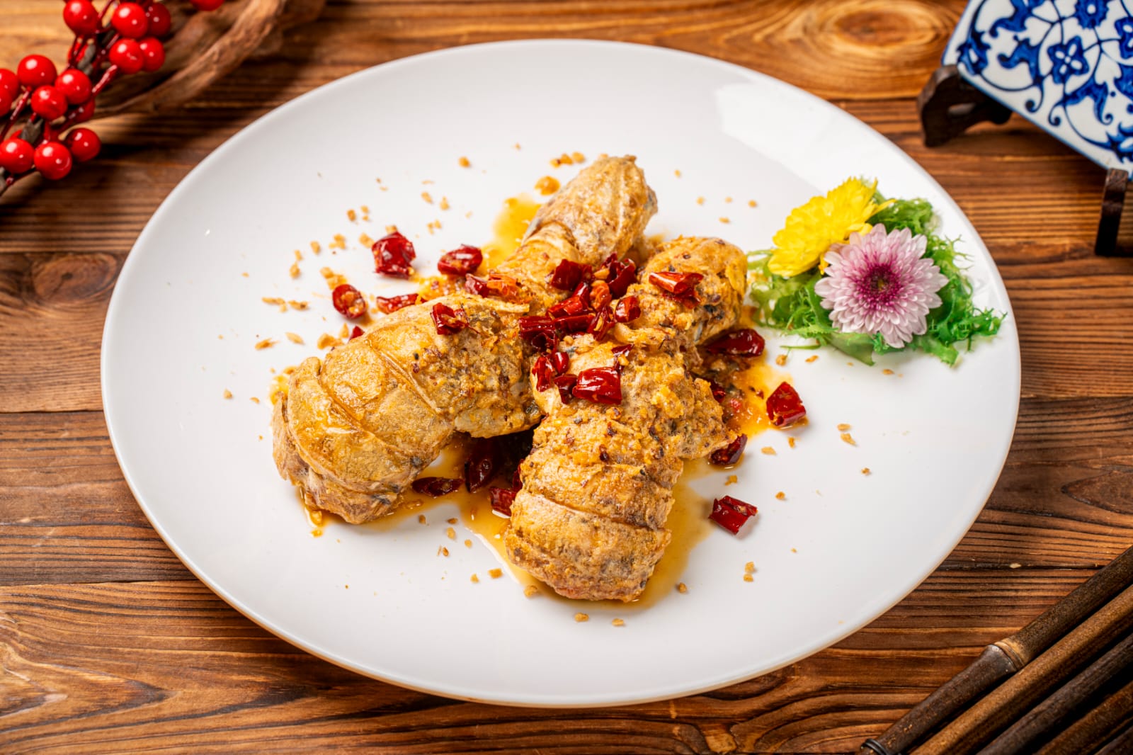 Deep Fried Mantis Shrimp w/Special Sauce