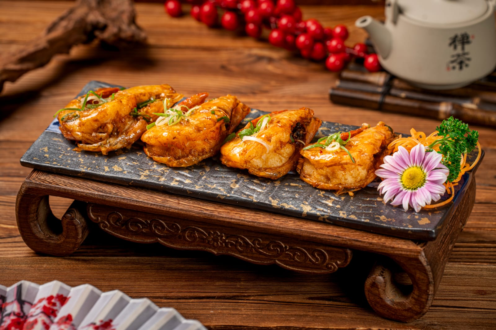 Fried Prawn w/Soya Sauce